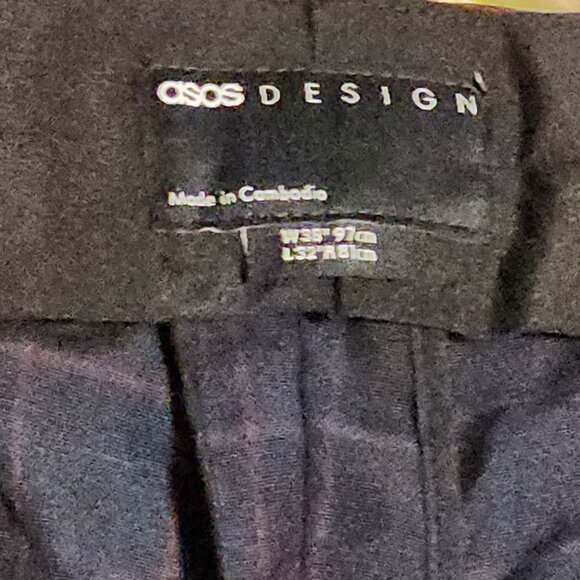 Men's asos blue and red windowpane suit pants, size 38 x 32 - Picture 2 of 8